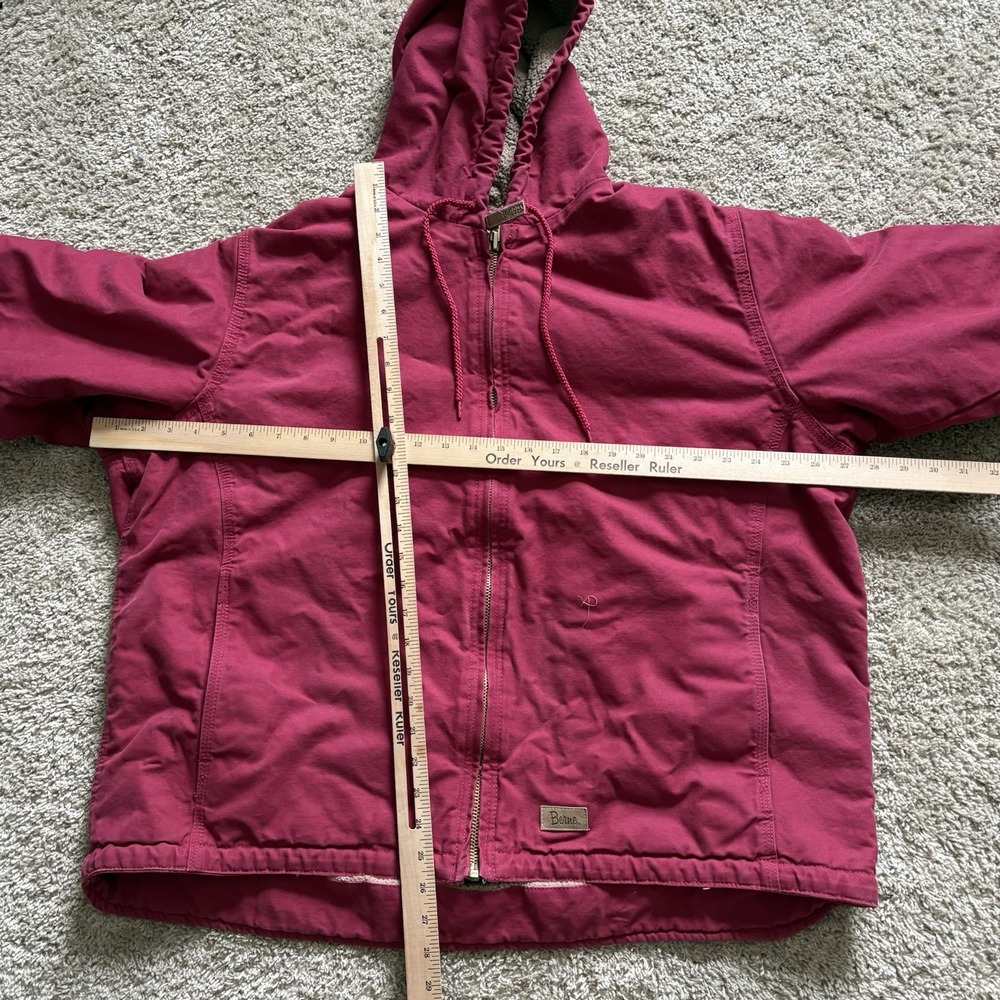 Berne Canvas‎ Pink Workwear Jacket Sharpa Lined Women's 2XL REG Faded - Picture 5 of 7